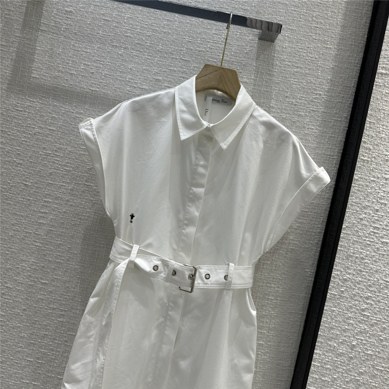 D10r small collar waist long dress replica clothes