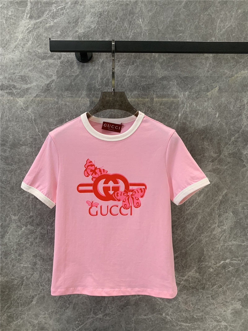 Gucci round neck short sleeve T-shirt replicas clothes