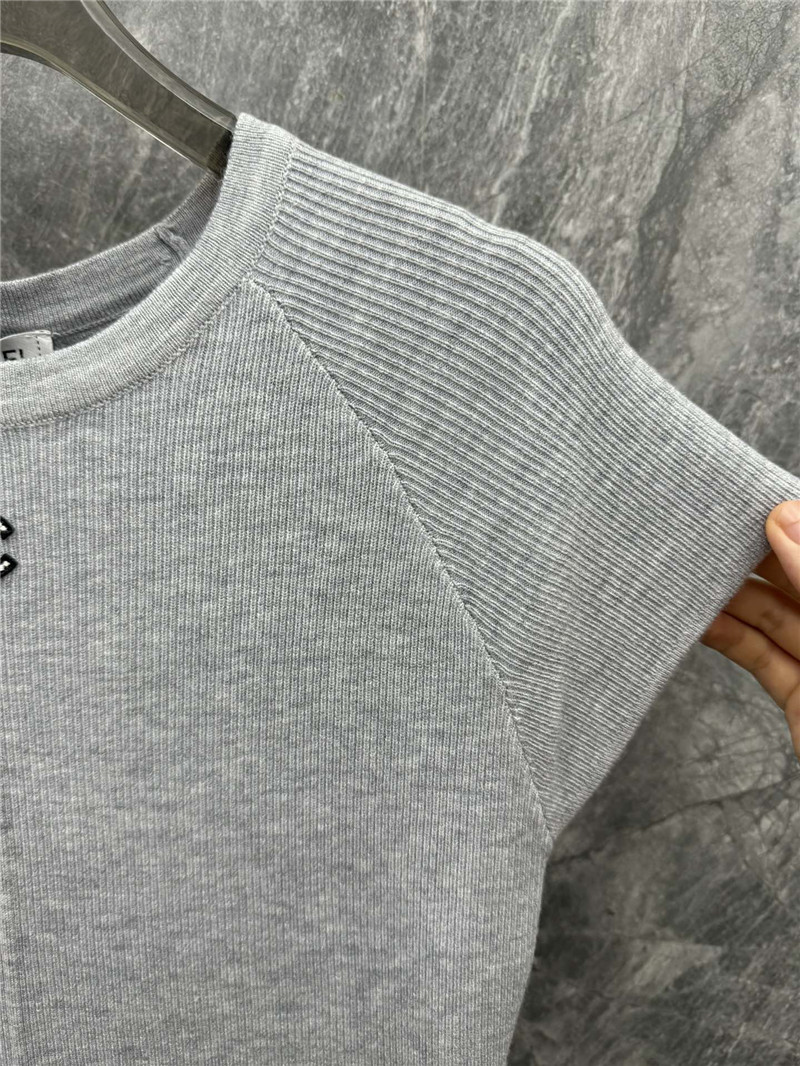Ch**el static logo knit top replica clothing sites