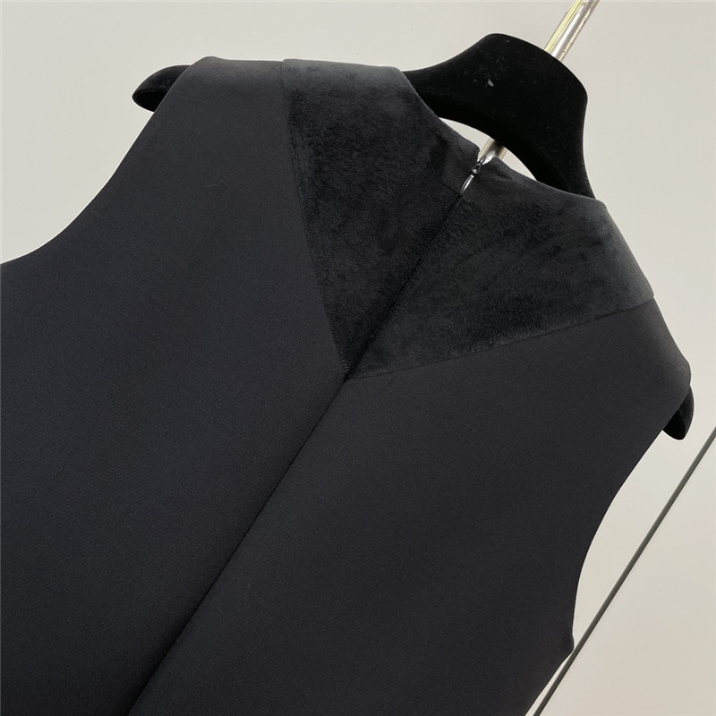 D10r velvet collar vest dress replicas clothes