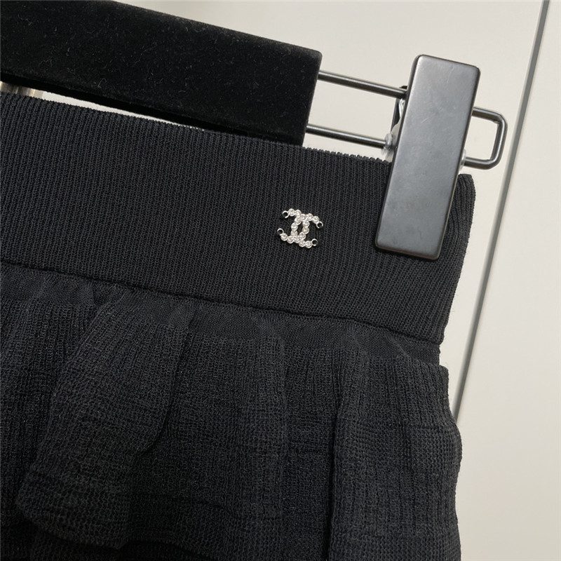 Chanel pleated cake knit short skirt replica clothing