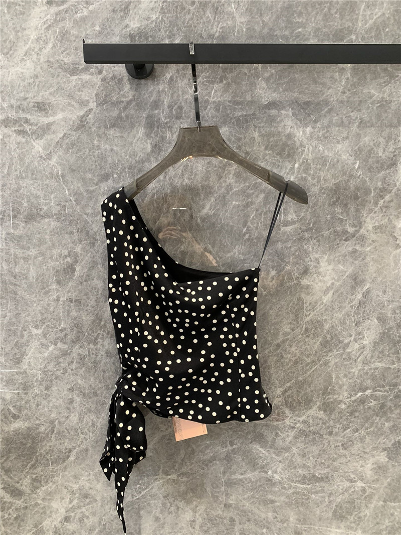 M1um1u off-shoulder strappy vest top replica clothing sites