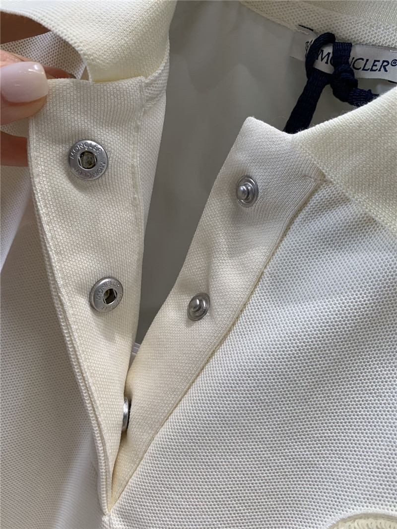 Moncler logo short sleeve polo shirt replica d&g clothing