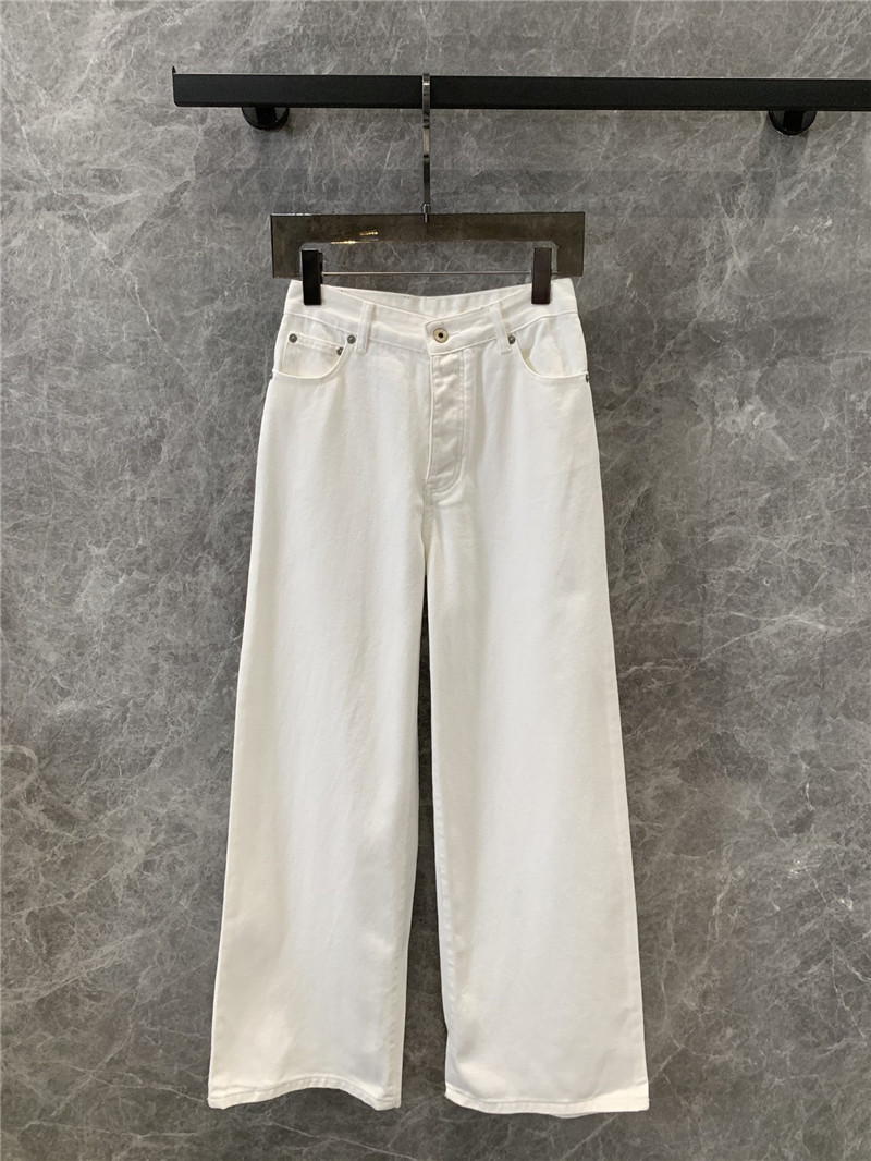 loewe white high waist wide leg jeans replicas clothes