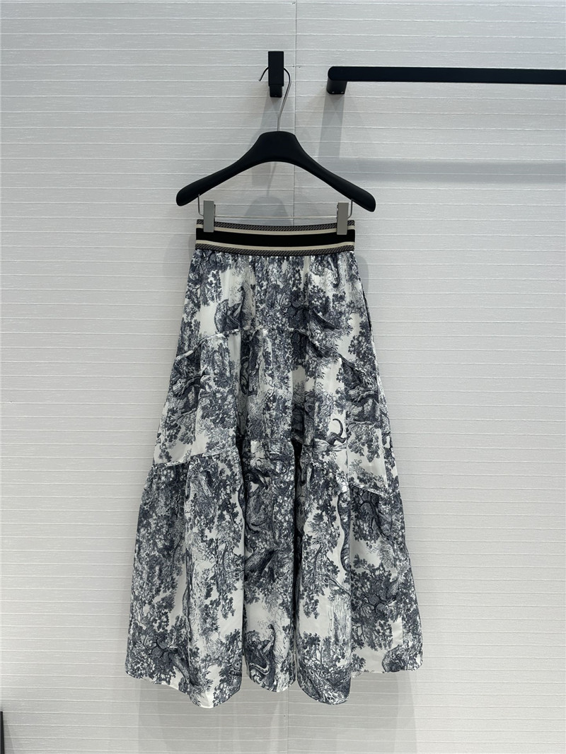 D10r animal jouy print long skirt replica clothes