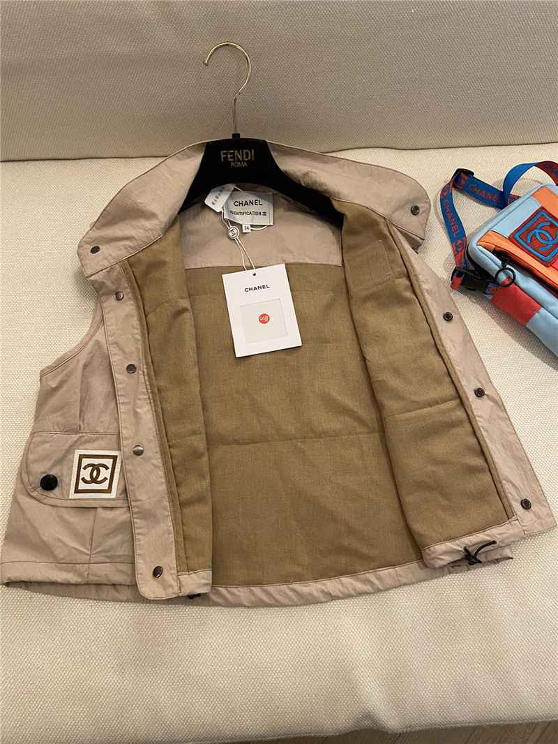 Ch**el new hooded workwear vest replica clothes