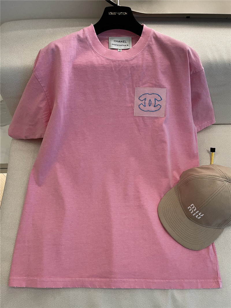 Ch**el new pink short sleeve replica d&g clothing