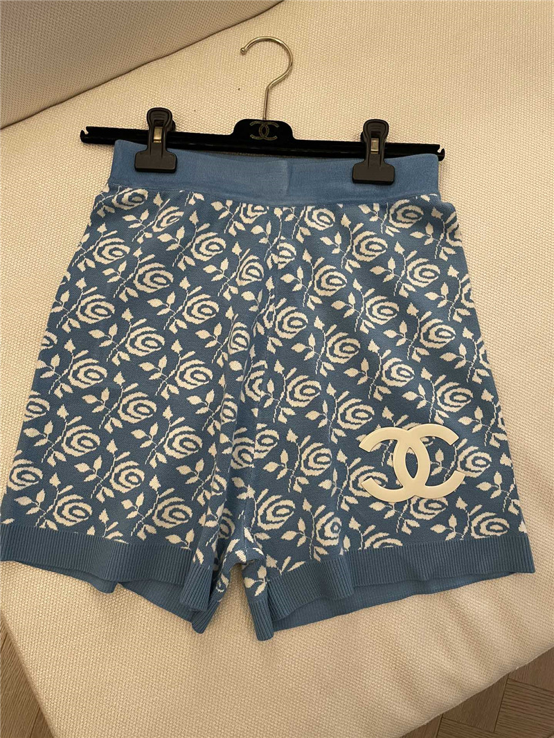 Ch**el new knitted shorts replica designer clothes