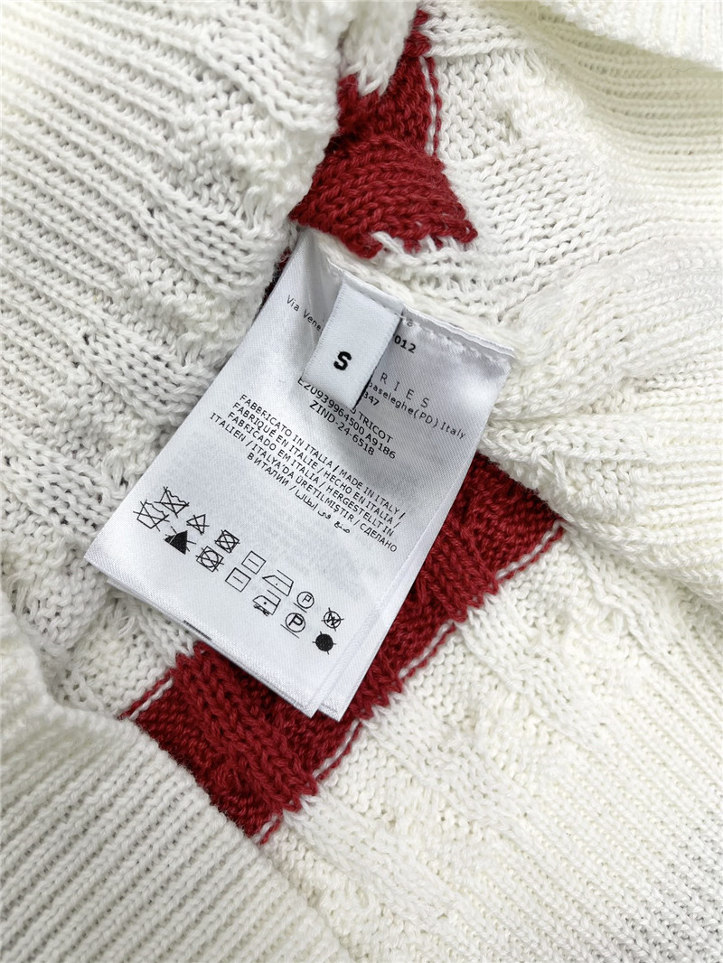 Moncler V-neck striped contrast knitted vest replica clothes