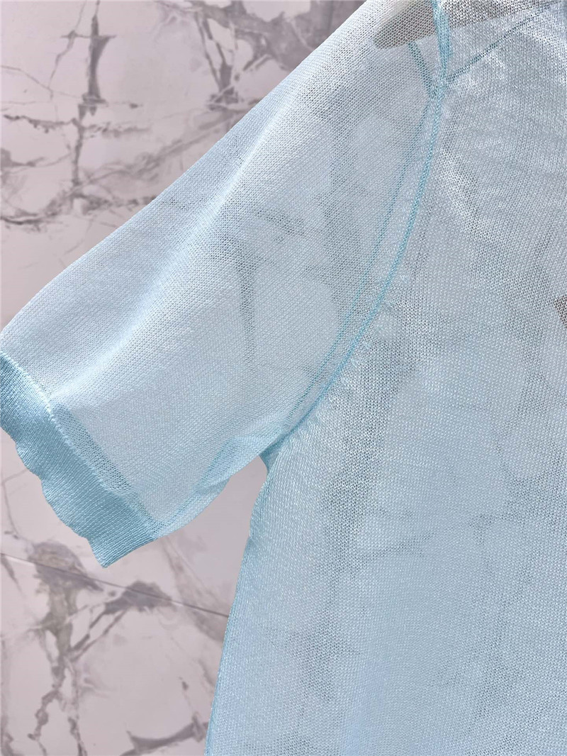 miumiu POLO see-through short sleeves replica clothing sites