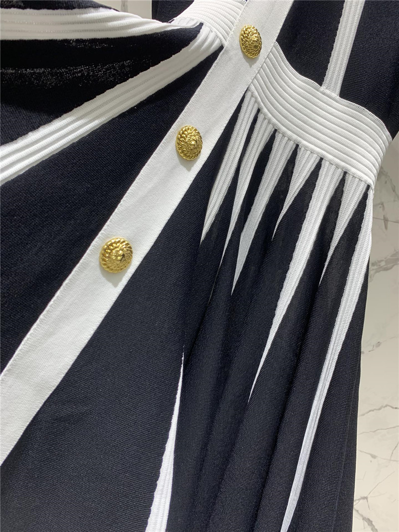 Balmain contrast color floral skirt dress replica clothes