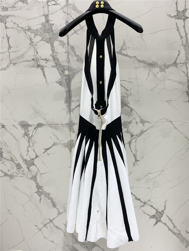 Balmain contrast color floral skirt dress replica clothes