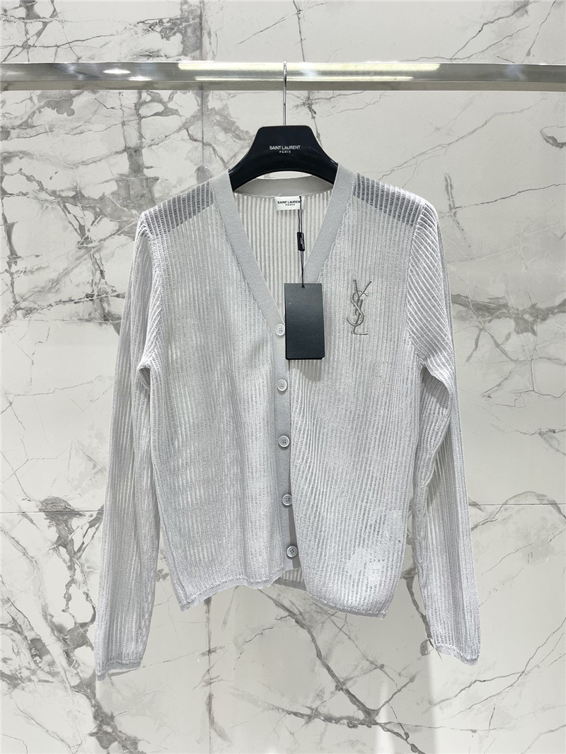YSL new knitted cardigan cheap replica designer clothes