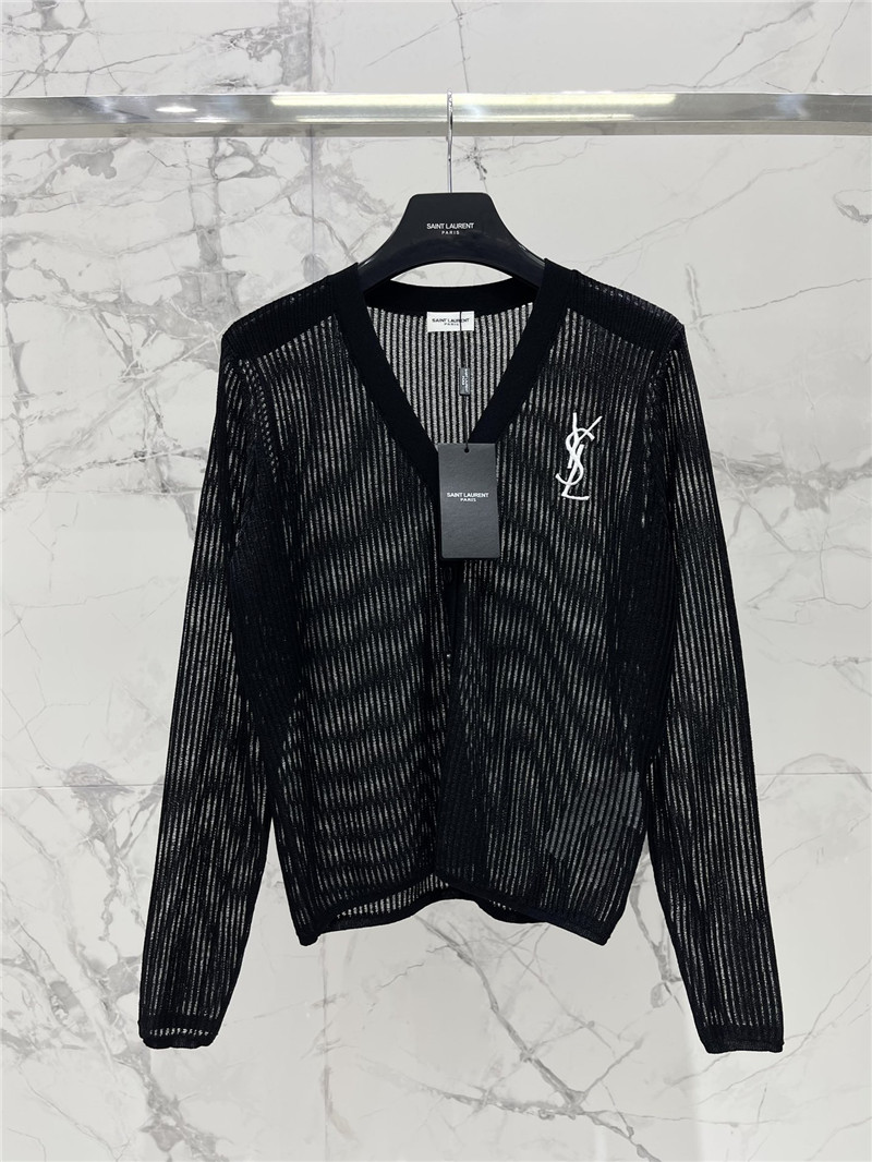 YSL new knitted cardigan cheap replica designer clothes