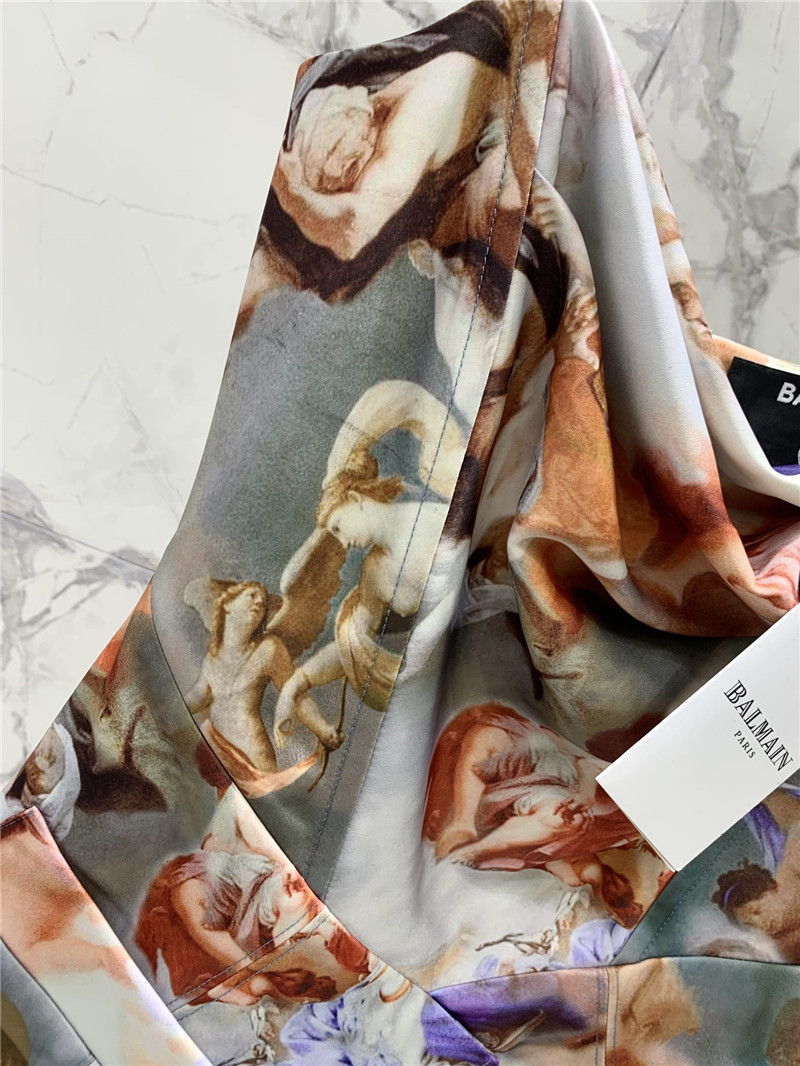 Balmain oil painting series waistcoat top replica designer clothes