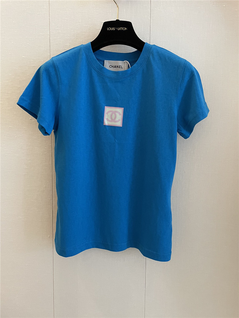 Chanel new round neck short sleeve replica clothing