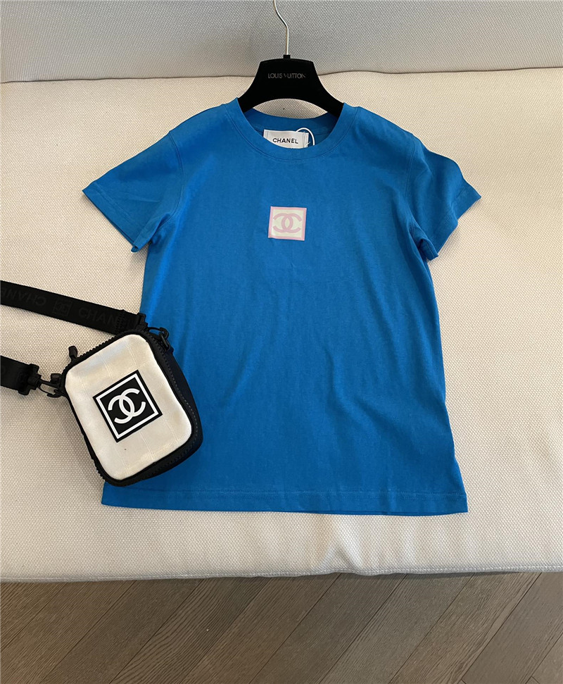 Ch**el new round neck short sleeve replica clothing