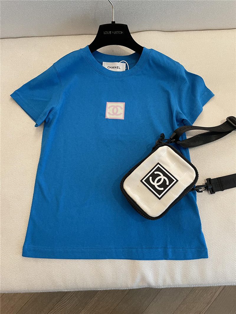 Ch**el new round neck short sleeve replica clothing