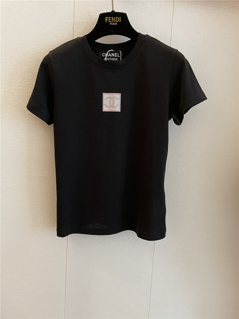 Chanel new round neck short sleeve replica clothing
