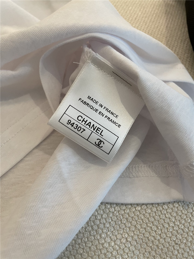 Ch**el new round neck short sleeve replica clothing