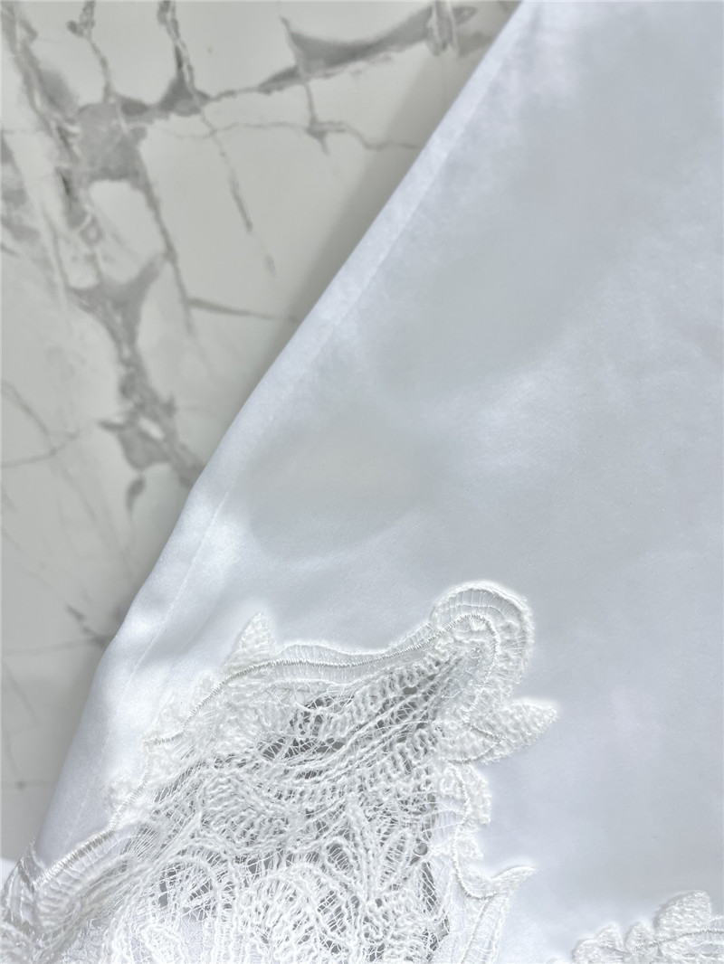 Y51 high waist stitching lace embroidery slit skirt replicas clothes