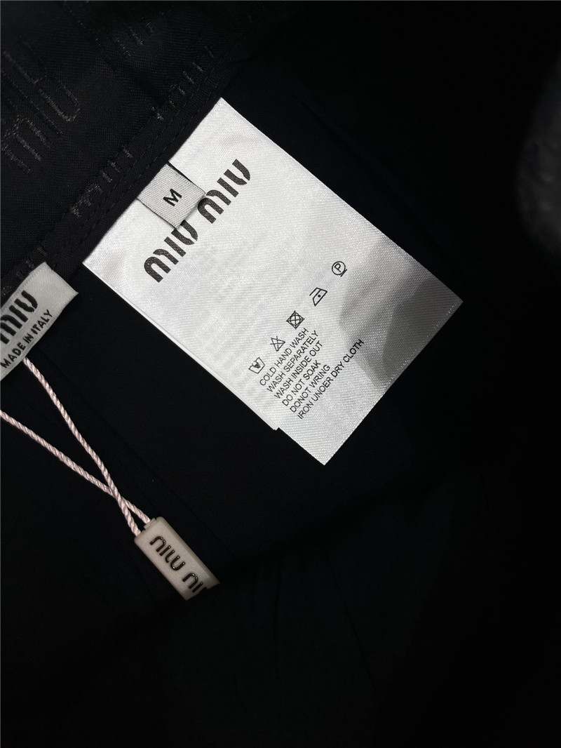 M1um1u classic letter jacquard pleated skirt replica d&g clothing