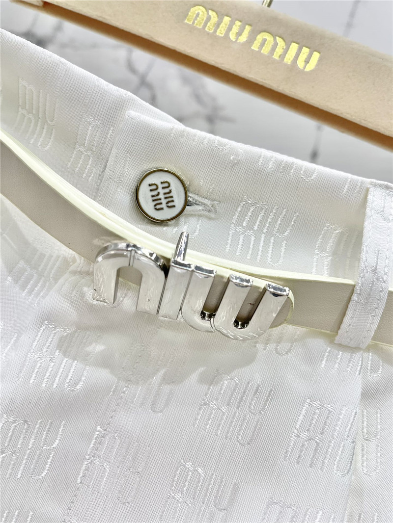 M1um1u letter jacquard suit shorts replica clothes