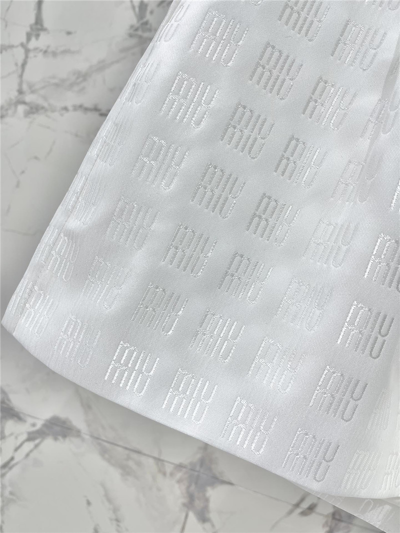 M1um1u letter jacquard suit shorts replica clothes