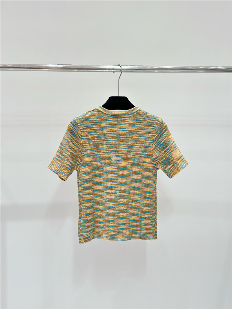 Ch**el knitted crew neck short sleeve replica d&g clothing