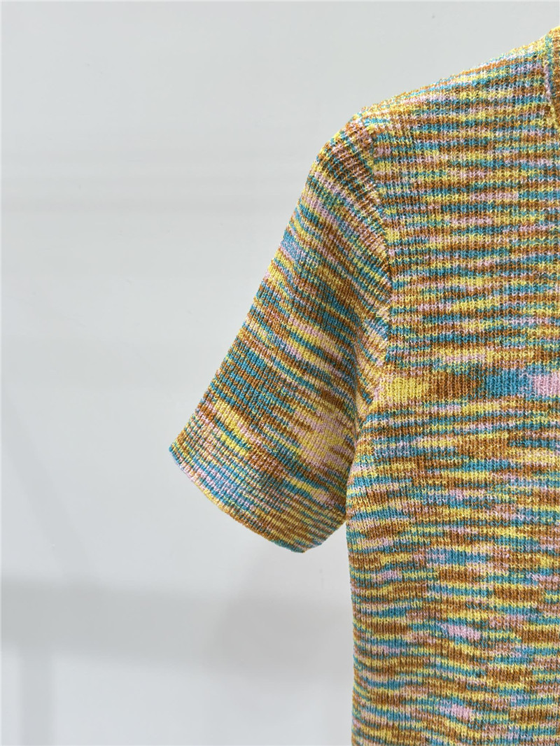 Ch**el knitted crew neck short sleeve replica d&g clothing