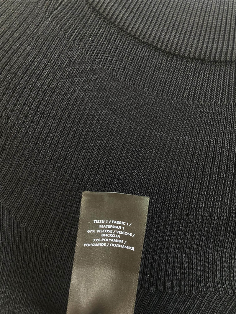 Balmain pleated knit short-sleeved mini top replica clothes