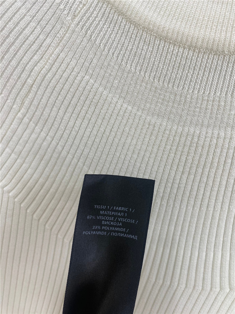 Balmain pleated knit short-sleeved mini top replica clothes