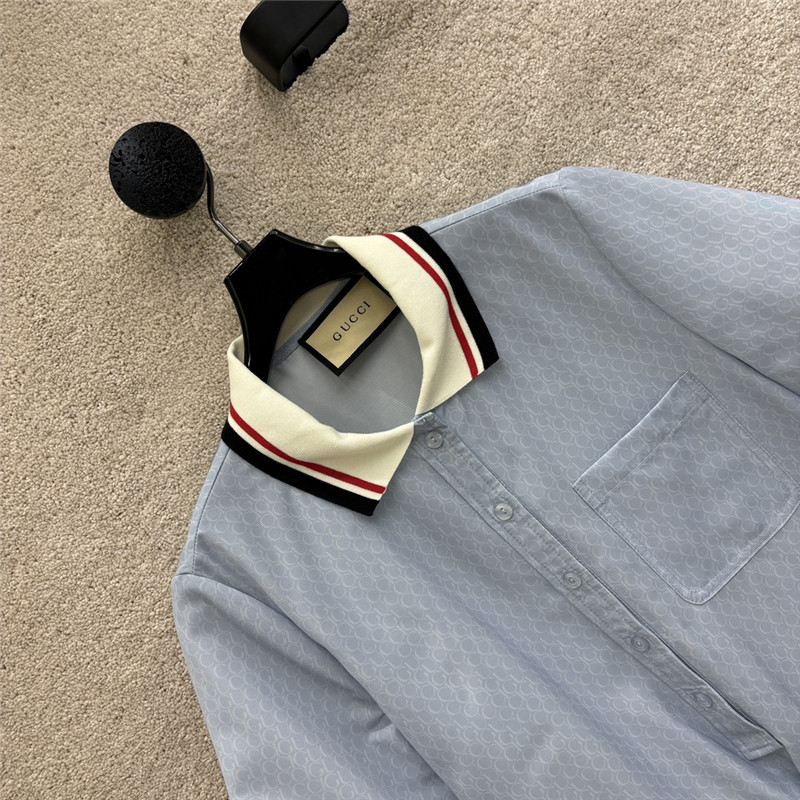 Gvc*1 lettering print shirt dress replica designer clothes