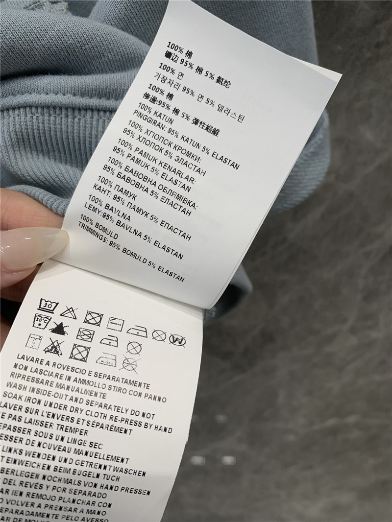 Pra*a round neck short sleeve sweatshirt replica clothes