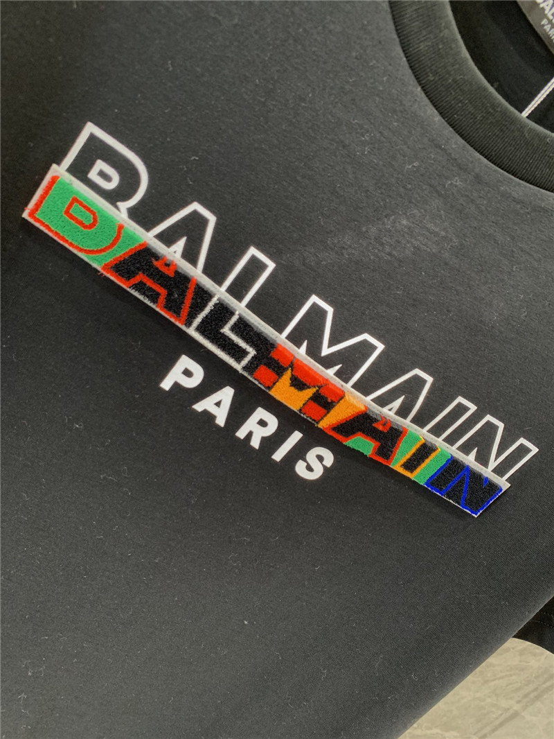 Balmain short-sleeved crew neck T-shirt replica clothing sites