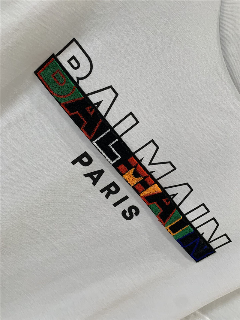Balmain short-sleeved crew neck T-shirt replica clothing sites