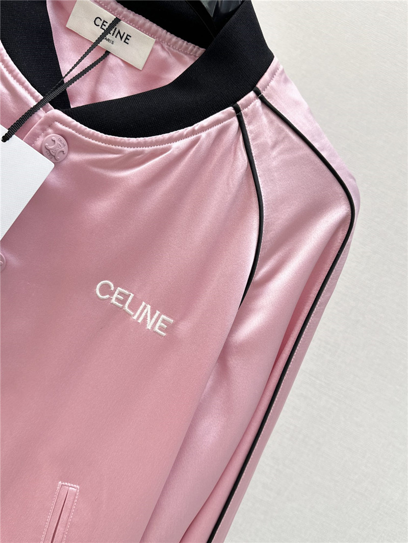 Ce1i*e letter embroidered baseball jacket replica clothing