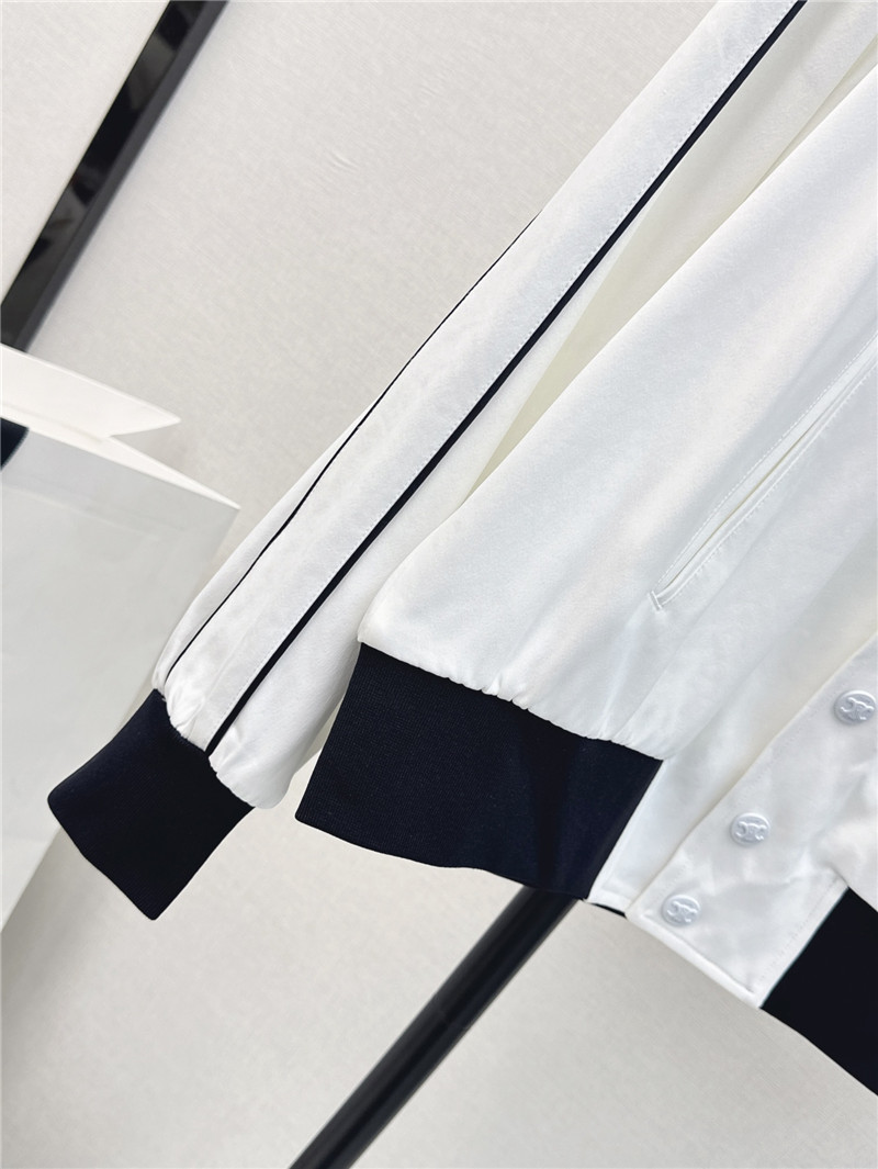 celine letter embroidered baseball jacket replica clothing