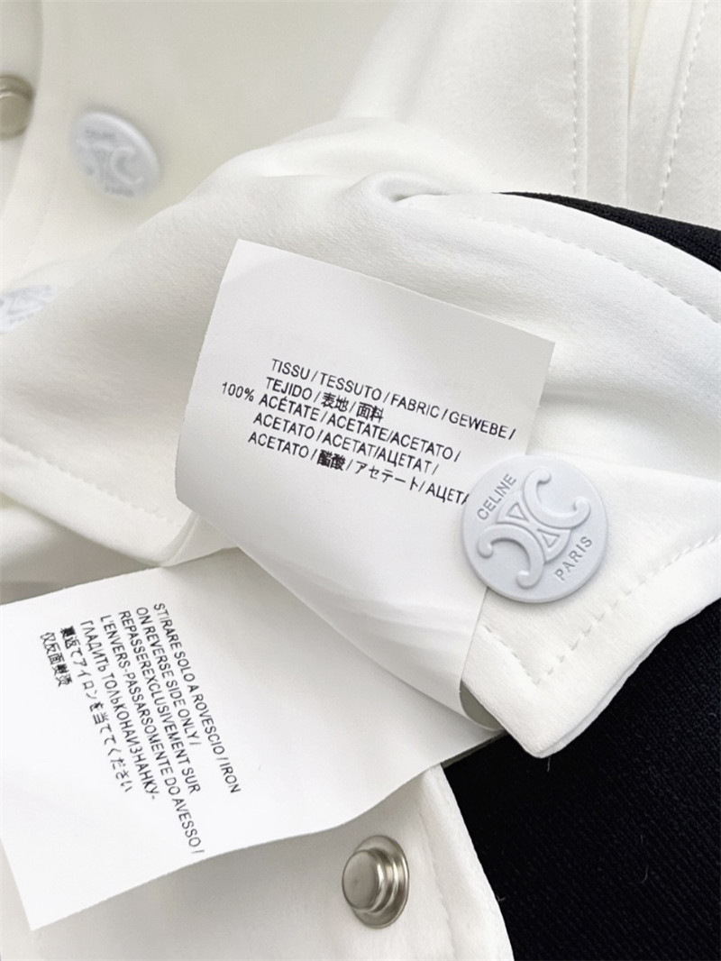 celine letter embroidered baseball jacket replica clothing