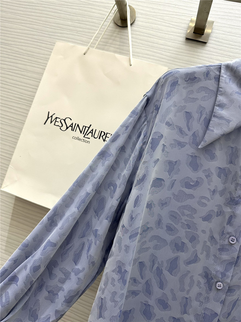 Y51 leopard print tencel shirt + shorts set replica clothing sites