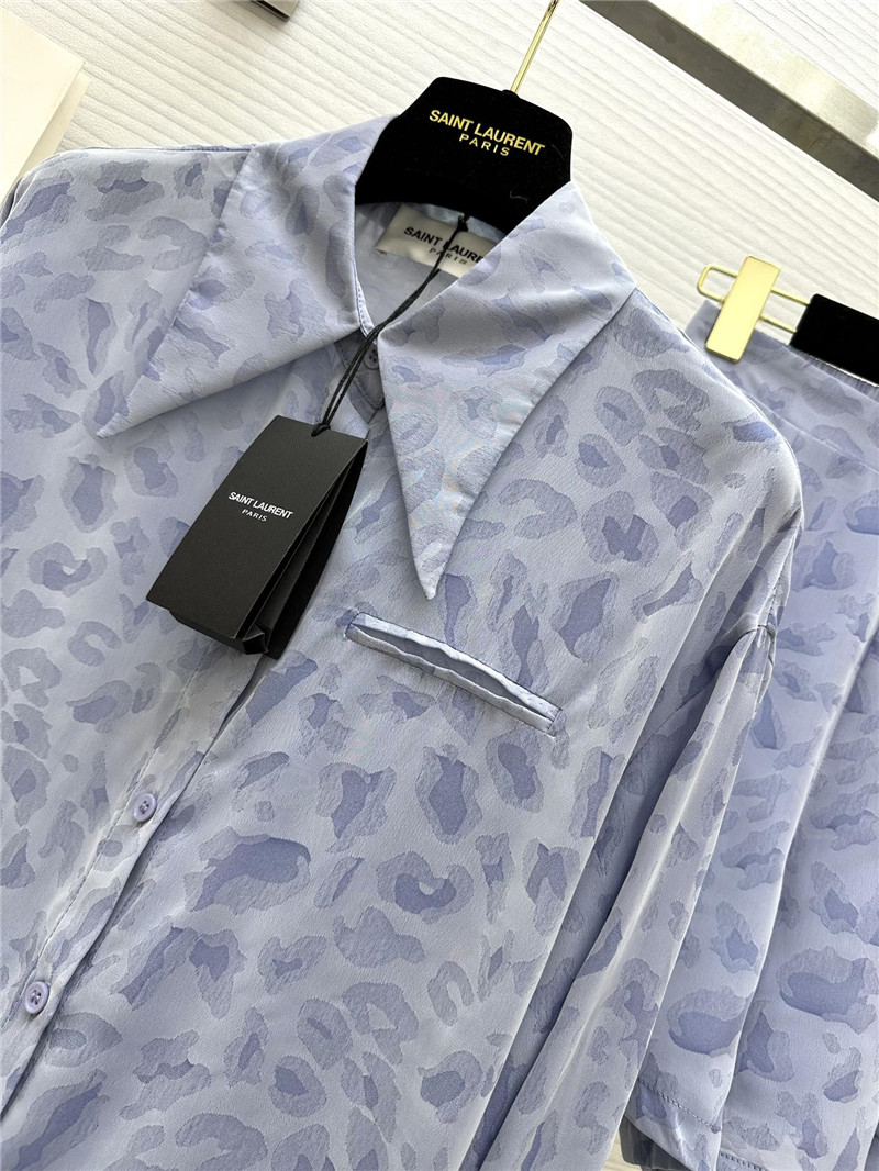 Y51 leopard print tencel shirt + shorts set replica clothing sites