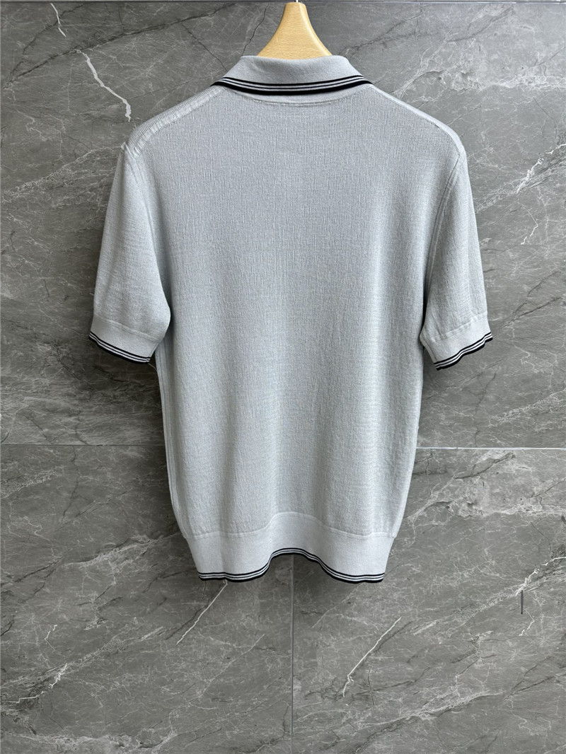 miumiu contrast color polo sweater replicas clothes