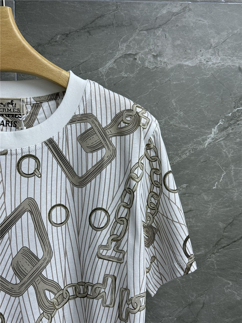 H**me5 white nature effet kaleidoscope micro t shirt