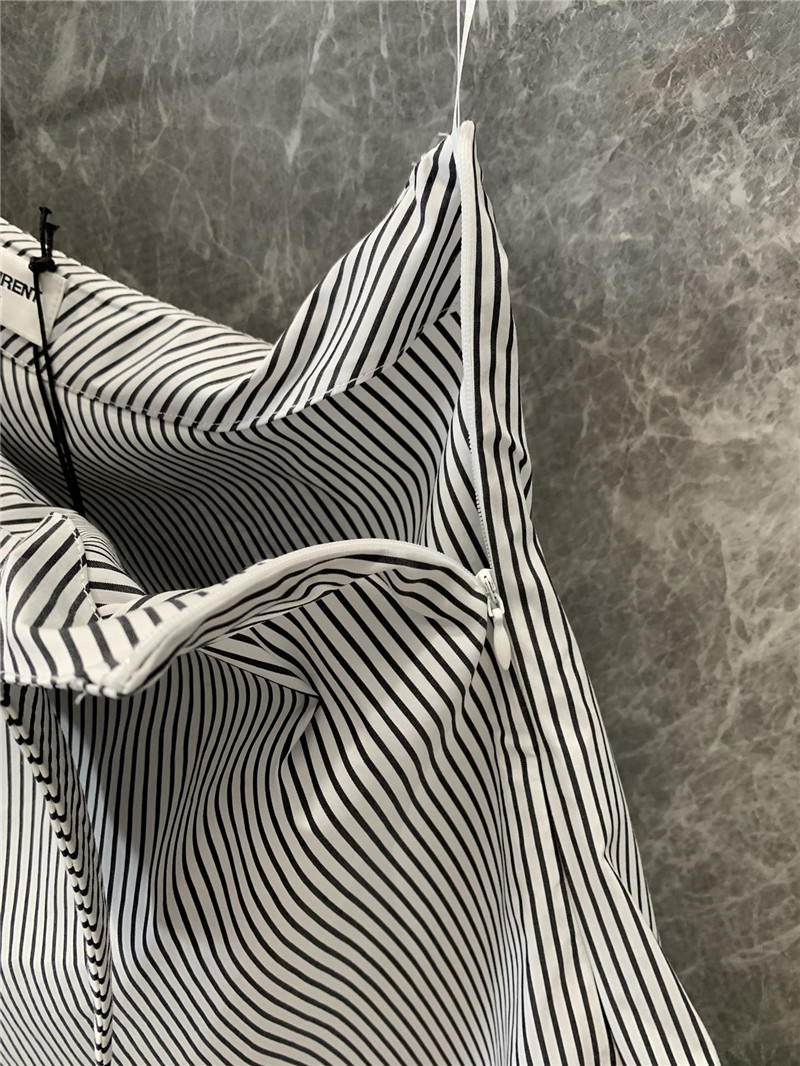 Y51 striped one-shoulder off-shoulder irregular shirt replica clothes