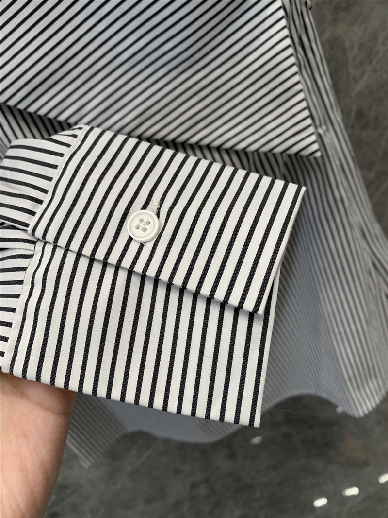 Y51 striped one-shoulder off-shoulder irregular shirt replica clothes