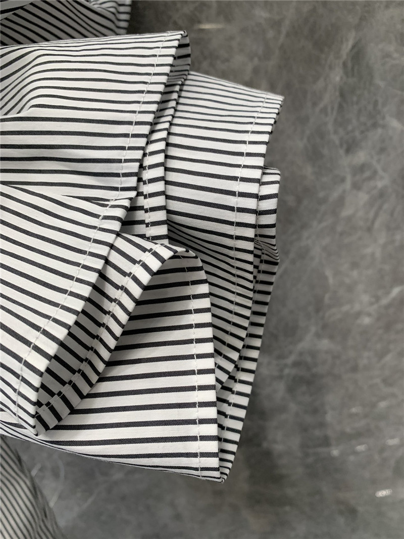 Y51 striped one-shoulder off-shoulder irregular shirt replica clothes