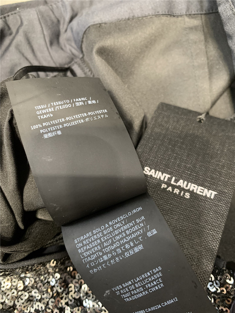 Y51 sequined waistband casual trousers replica clothes