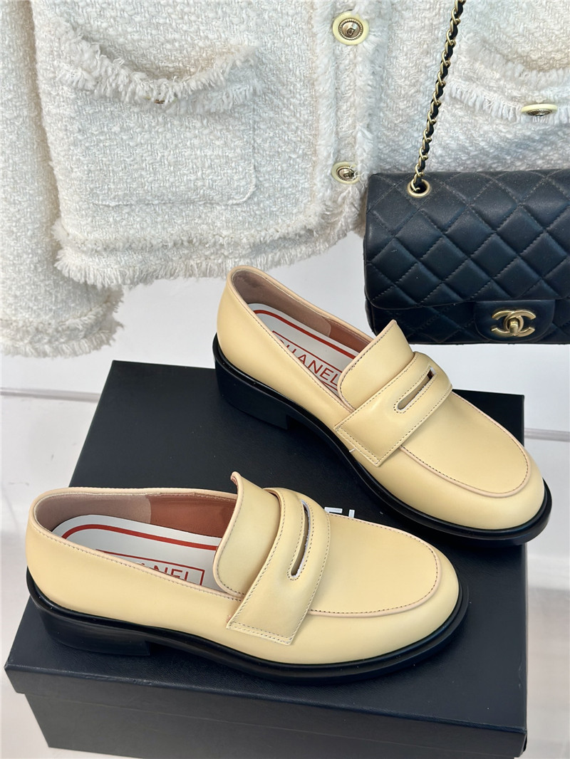 Chanel Women¡¯s Yellow Calfskin Loafers