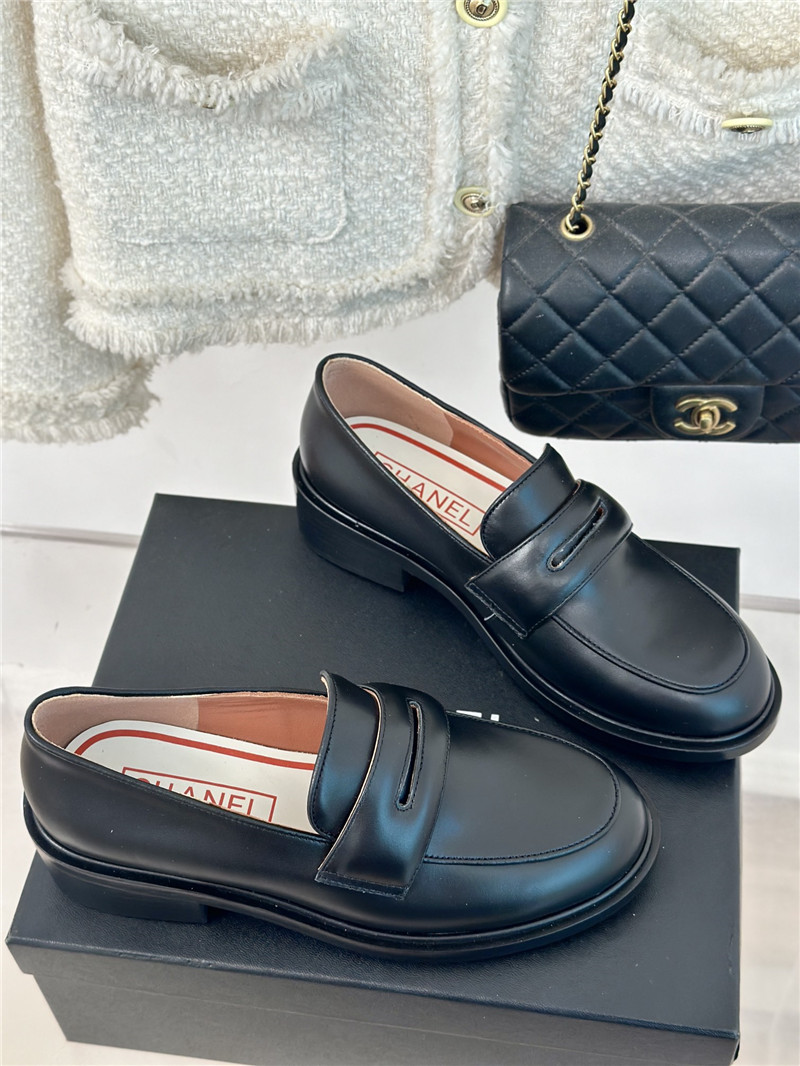 Chanel Women¡¯s Black Calfskin Loafers