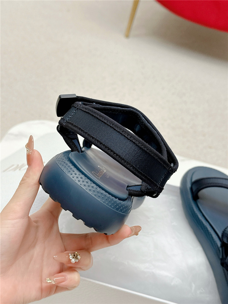 D10r women’s d-wave sandals in blue leather